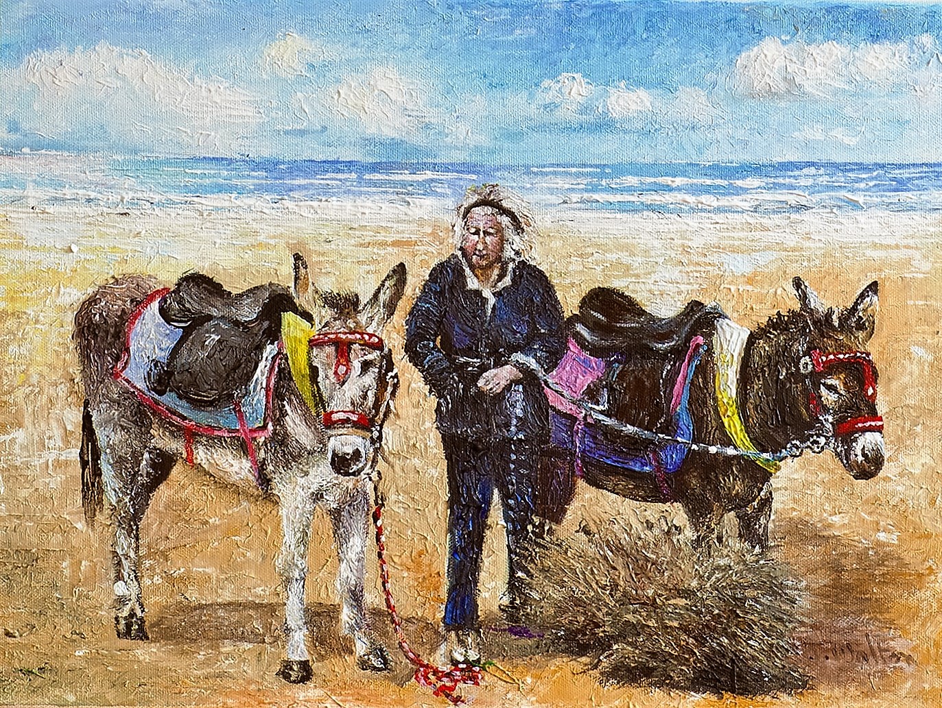 Joe Walton Artist - Donkey Lady Whitby
