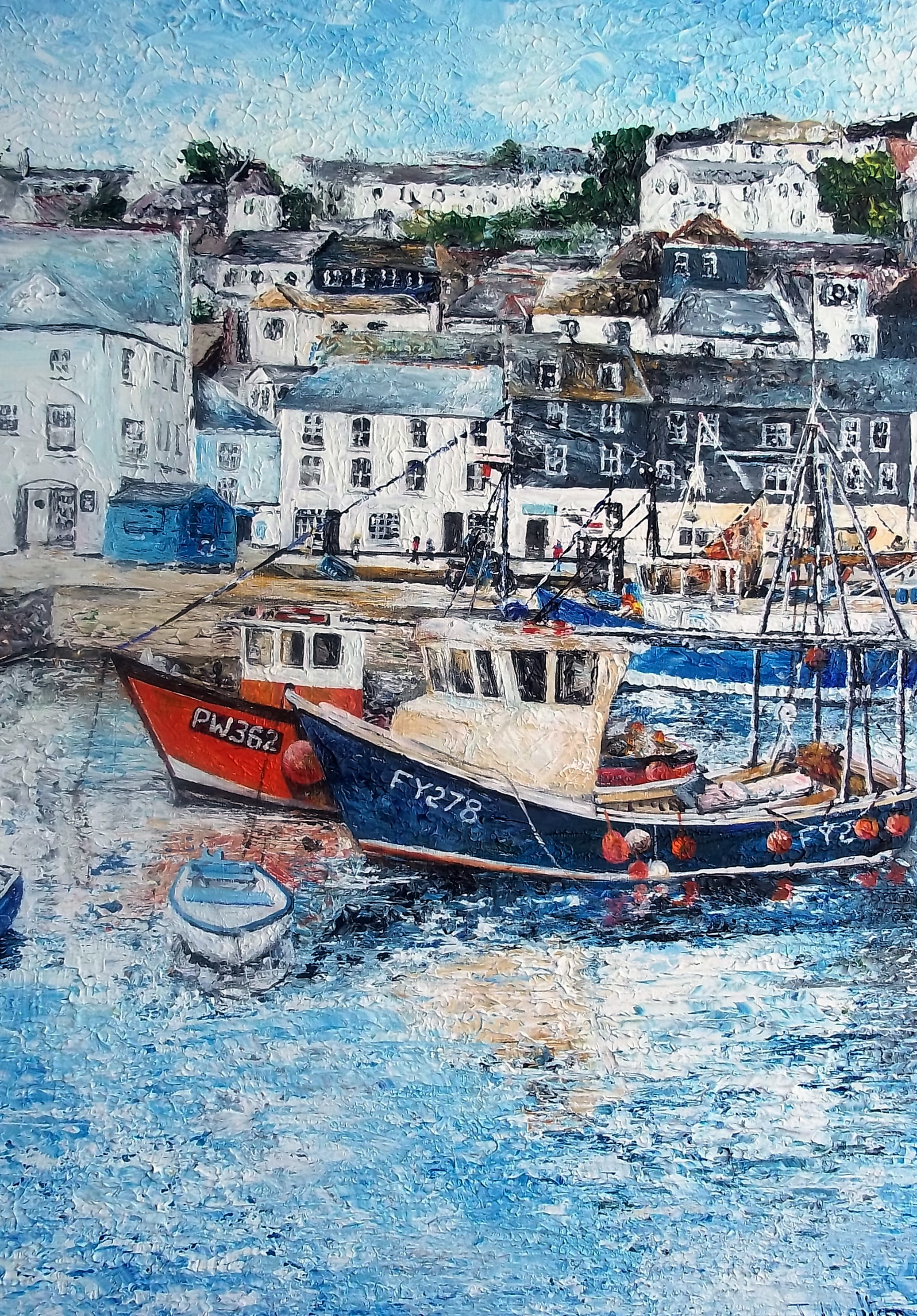 Joe Walton Artist - Mevagissey Habour