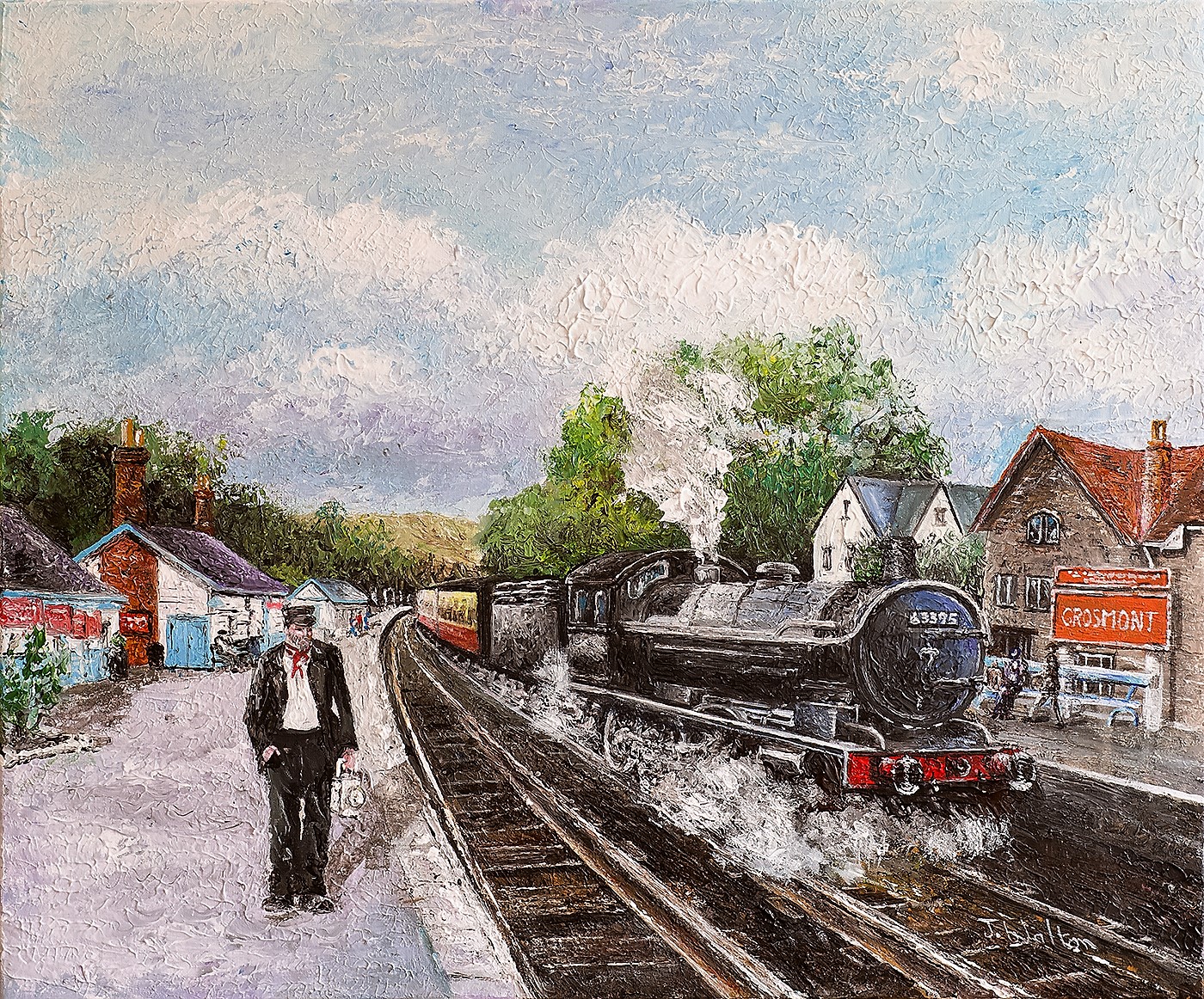 Joe Walton Artist - Steam Train at Grosmont