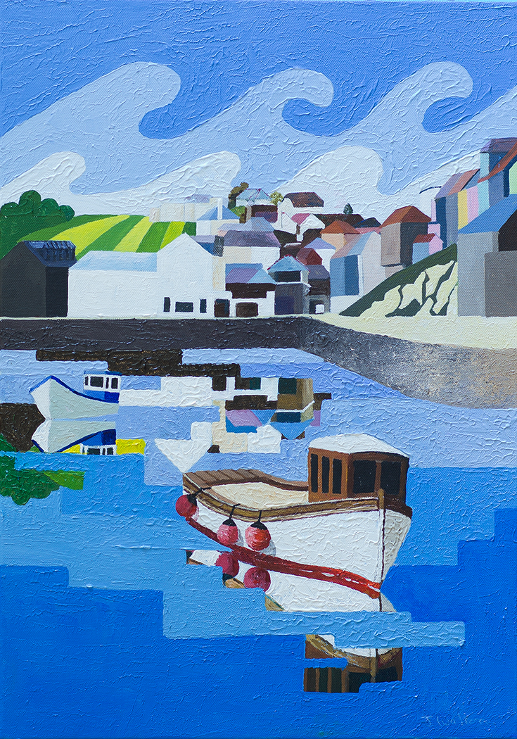 Joe Walton Artist - Morning at Mevagissey