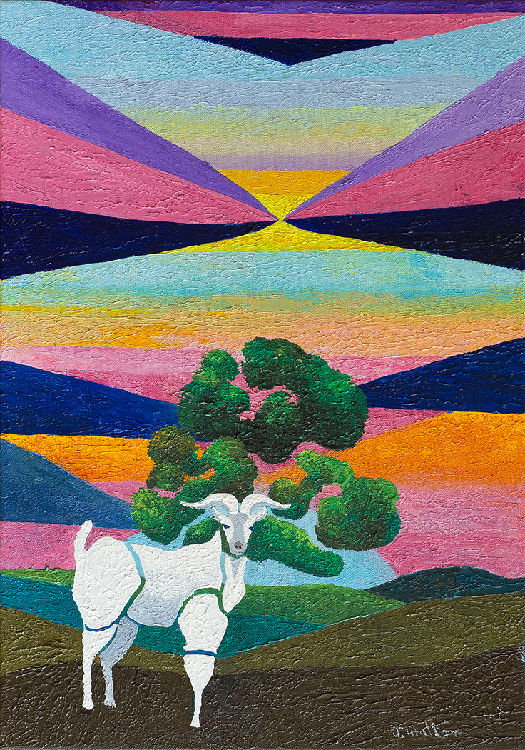Joe Walton Artist - Sunrise over gould farm