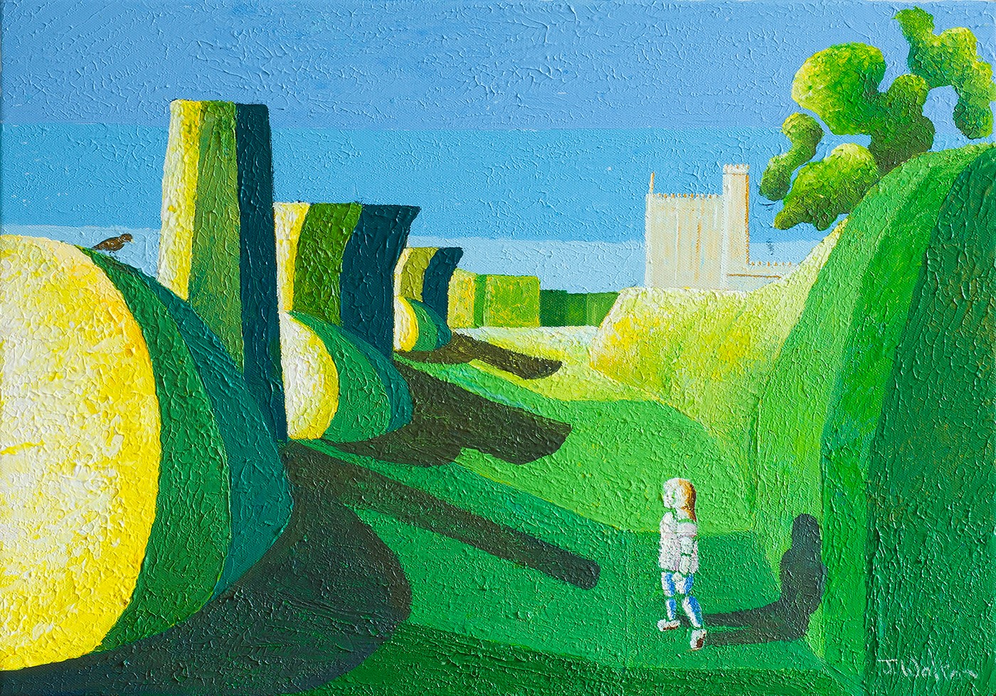 Joe Walton Artist - Topiary at Sudeley